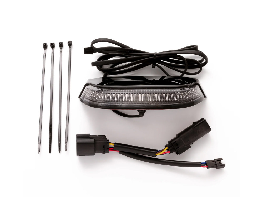 Crown Tail Light with Lightstrike Lighting - Black with Smoke Lens. Fits Street Glide 2014-2023, Road Glide 2015-2023 & Road Kind Special 2017-2025