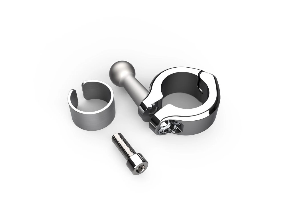 Bar Mount Clamp - Chrome. Fits 7/8-1in. Bar