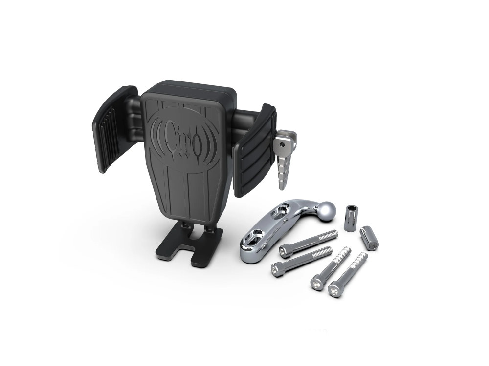 Cybercharger Wireless Smartphone Holder - Chrome Perch Mount