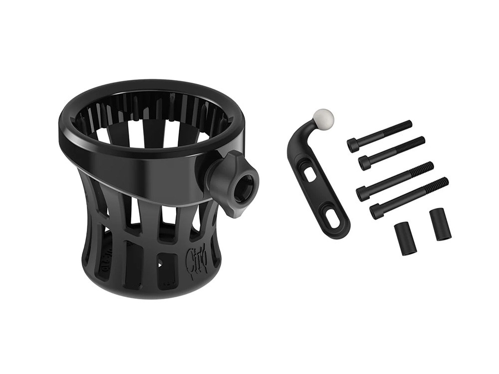 Drink Holder with Perch Mount - Black