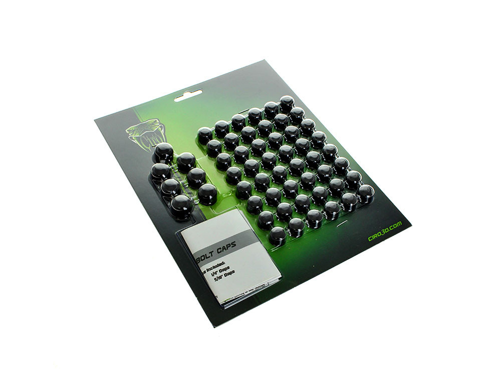 Engine, Transmission & Primary Bolt Cover Kit - Black Diamond Cut. Fits Twin Cam 1999-2017