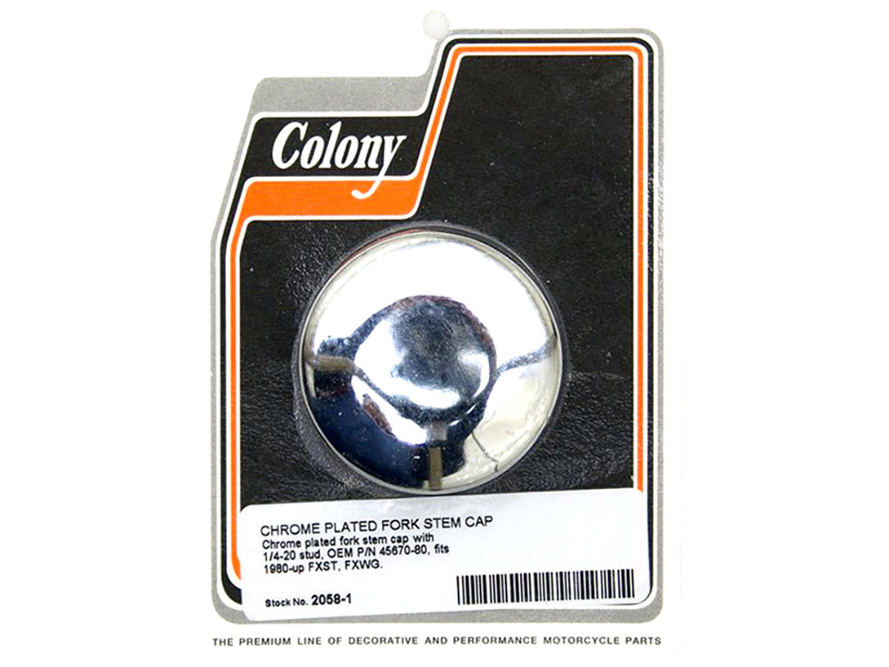 Chrome Plated Colony 2058-1 Stem Cap