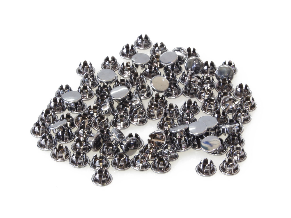 5/16in. (8mm) Hole Plugs – Chrome. Pack of 100.
