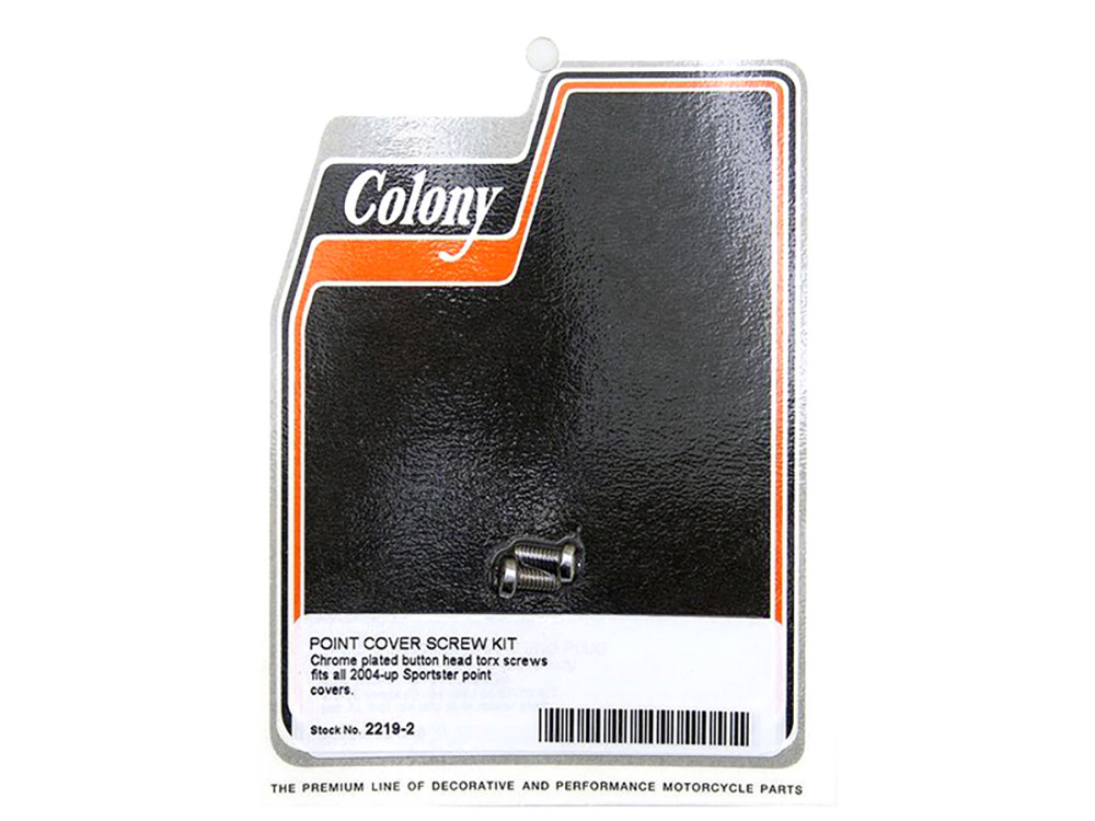 Button Head Points Cover Bolts - Chrome. Fits Sportster 2004-2021