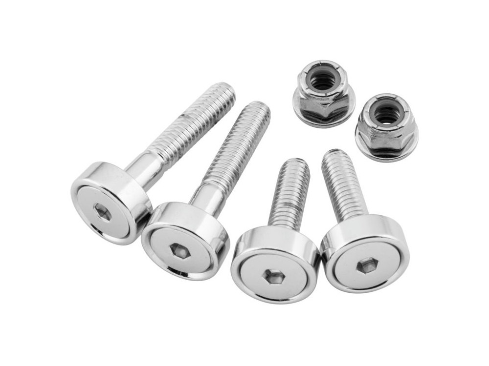 Rear Fender Strut Mount Kit - Chrome. Fits Sportster 2004-2021.