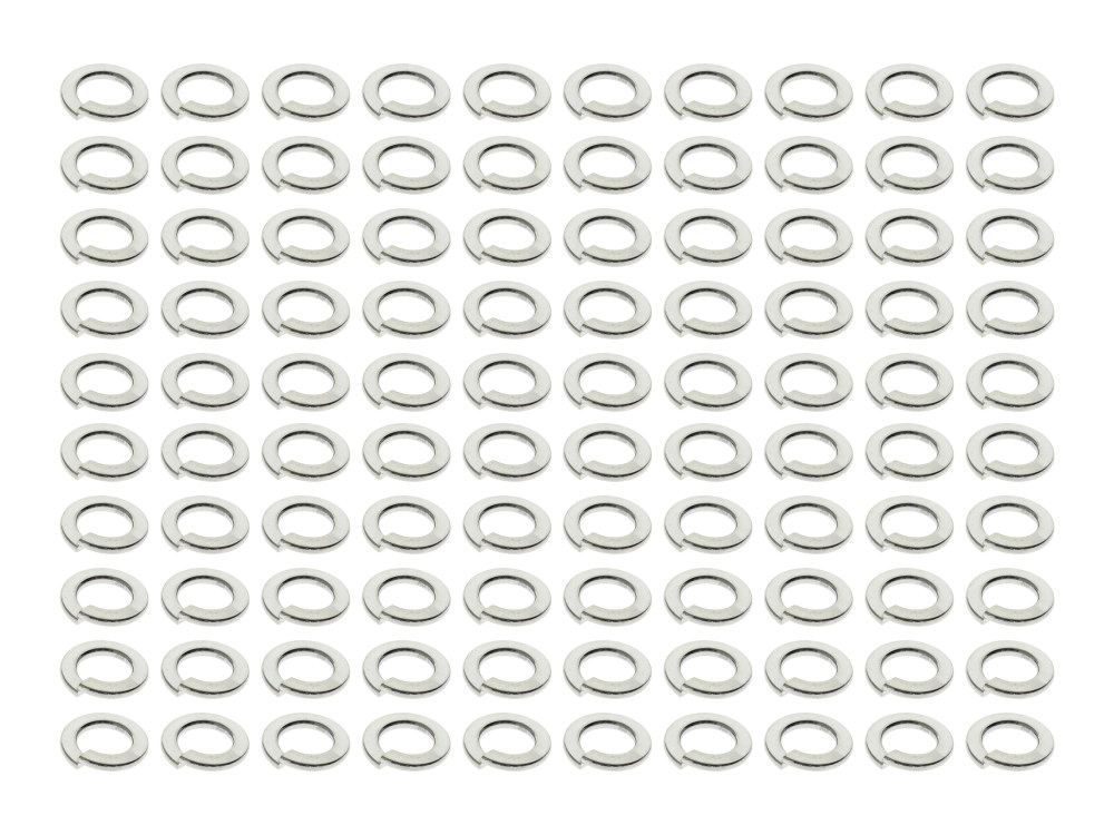 3/8in. Lock Washer – Chrome. Pack of 100.