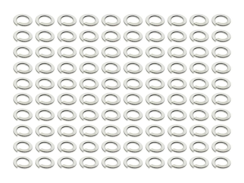 3/8in. Lock Washer - Chrome. Pack of 100.