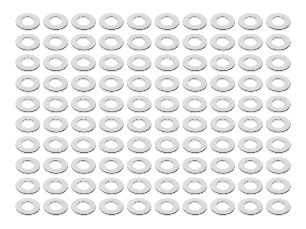 5/16in. Flat Washer - Chrome. Pack of 100.