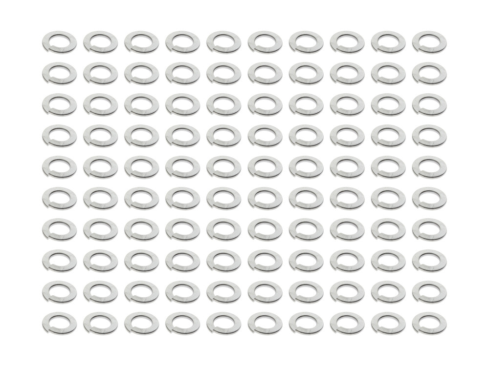 5/16in. Lock Washer – Chrome. Pack of 100.