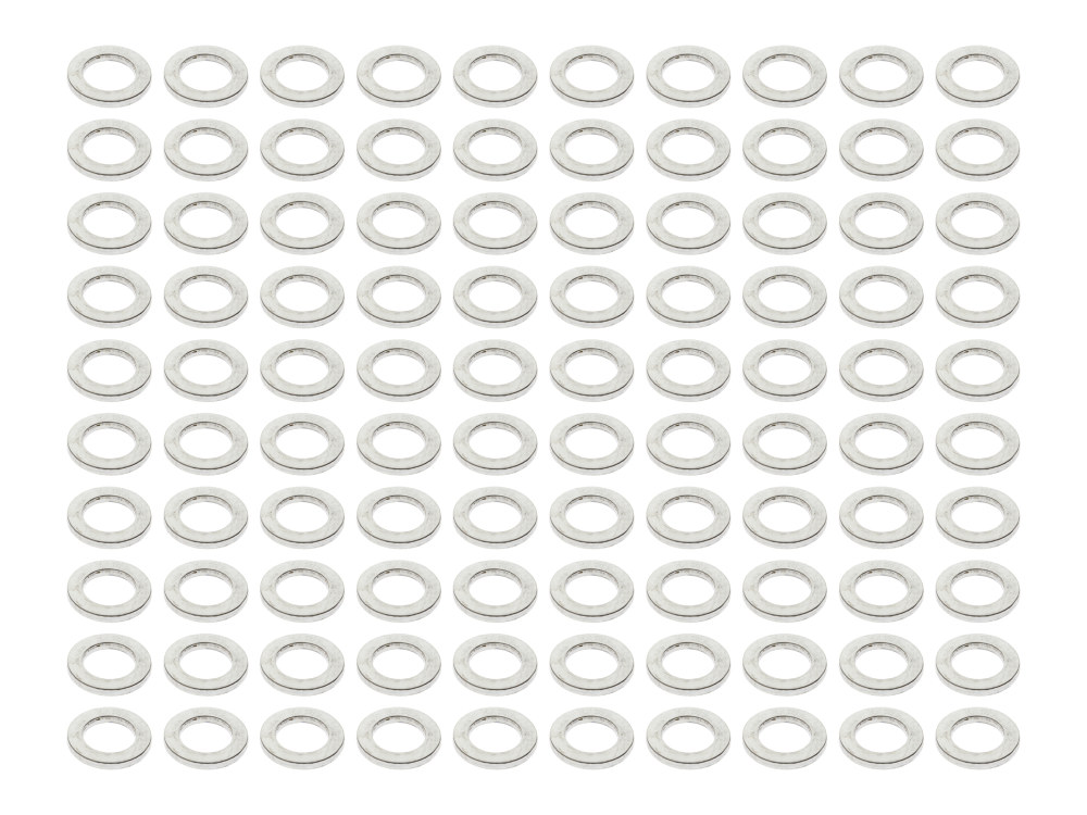 7/16in. Flat Washer - Chrome. Pack of 100.