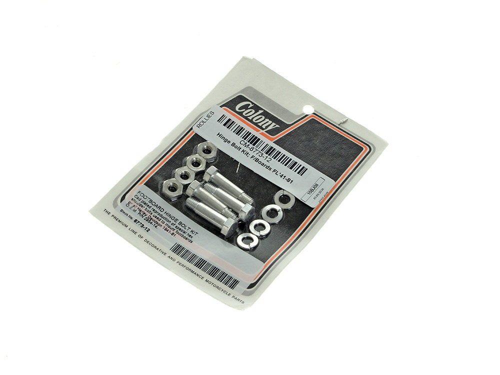 Floorboard Hinge Bolts - Chrome. Fits FL 1941-1981