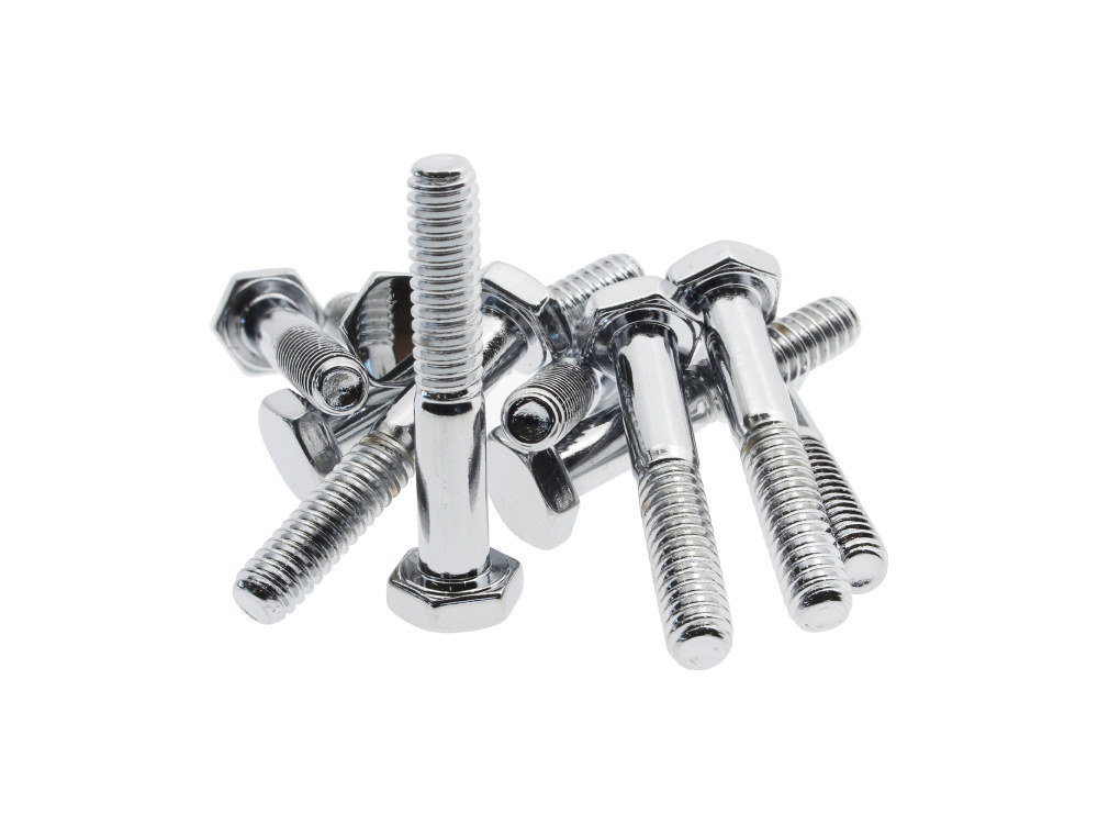 1/4-20 x 1-1/2in. UNC Hex Head Bolts – Chrome. Pack 10.