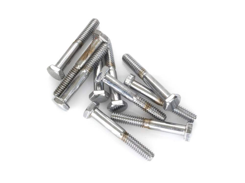 1/4-20 x 1-3/4in. UNC Hex Head Bolt – Chrome. Pack 10.