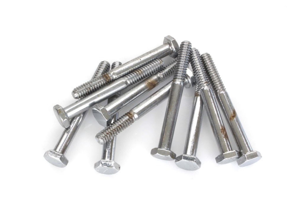 1/4-20 x 2-1/4in. UNC Hex Head Bolt - Chrome. Pack 10.