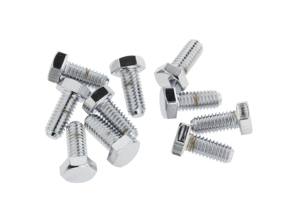 5/16-18 x 3/4in. UNC Hex Head Bolts – Chrome. Pack 10.