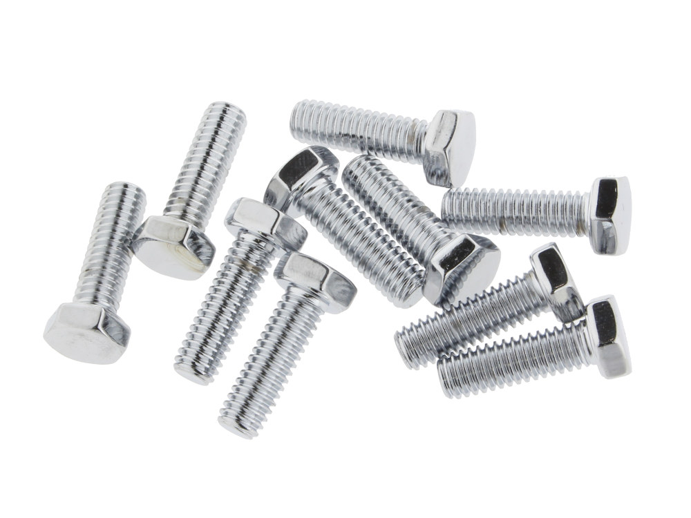5/16-18 x 1in. UNC Hex Head Bolts – Chrome. Pack 10.