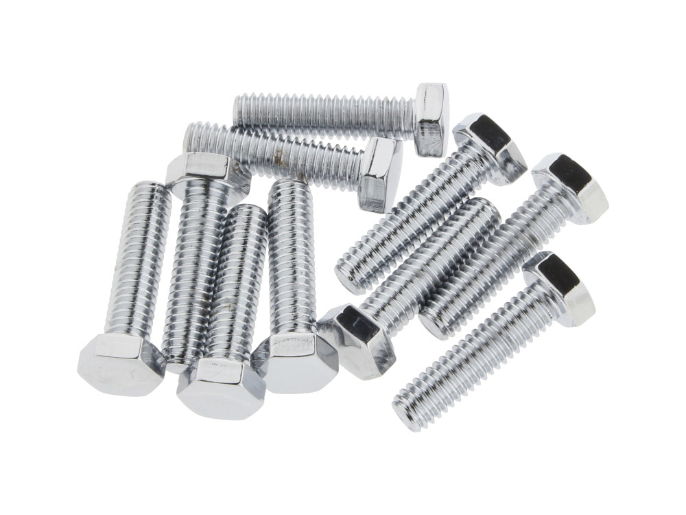 5/16-18 x 1-1/4in. UNC Hex Head Bolts – Chrome. Pack 10.