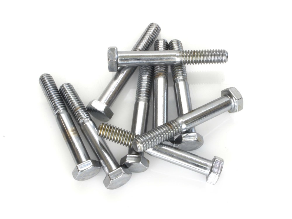5/16-18 x 2-1/4in. UNC Hex Head Bolt – Chrome. Pack 10.