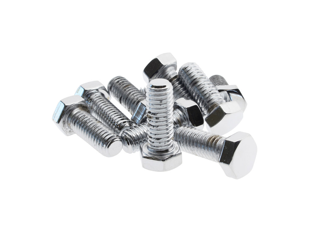3/8-16 x 1in. UNC Hex Head Bolts – Chrome. Pack 10.