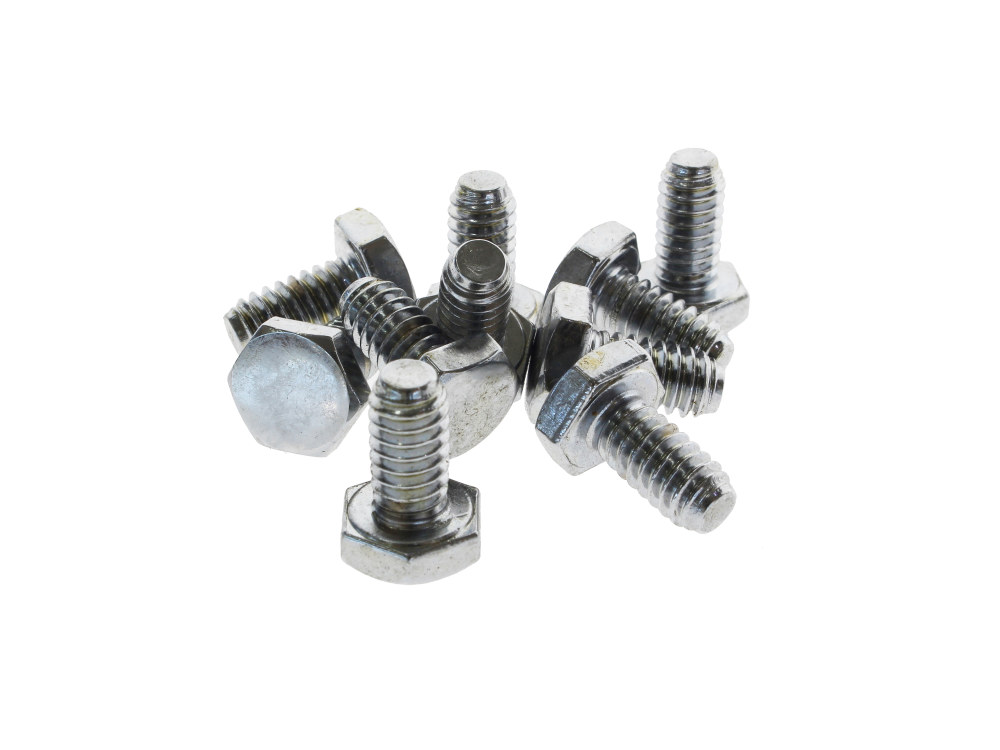1/4-20 x 1/2in. UNC Hex Head Bolts – Chrome. Pack 10.