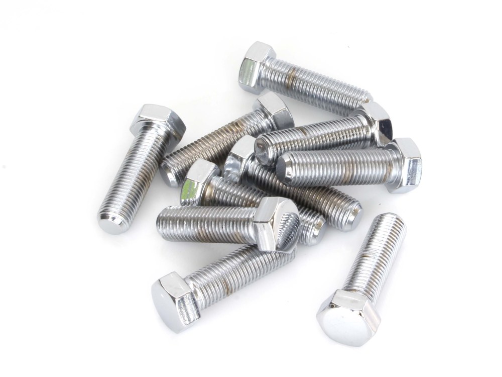 7/16-20 x 1-1/2in. UNF Hex Head Bolt - Chrome. Pack 10.