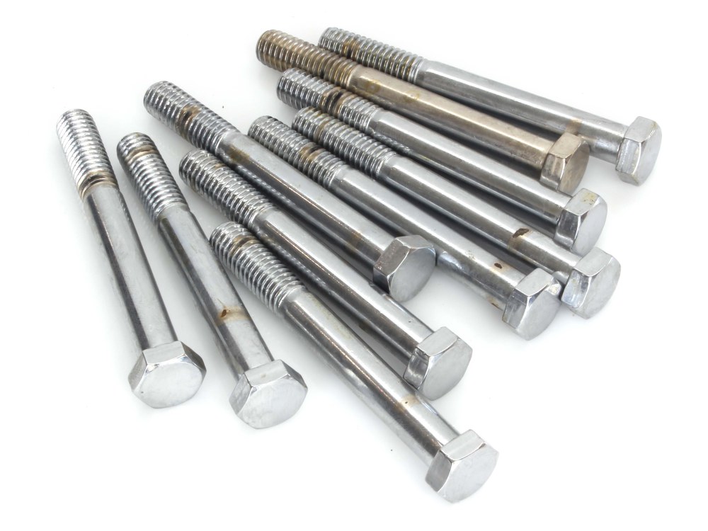3/8-16 x 3-1/4in. UNC Hex Head Bolt – Chrome. Pack 10.