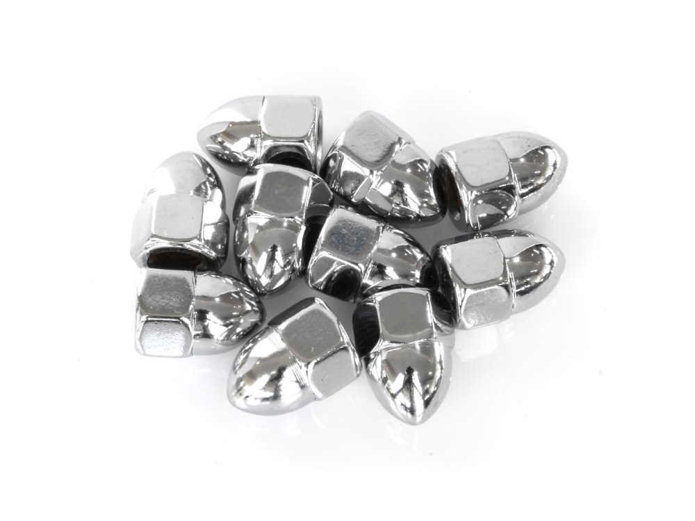 5/16-24 UNF Acorn OEM Style Nuts – Chrome. Pack 10.