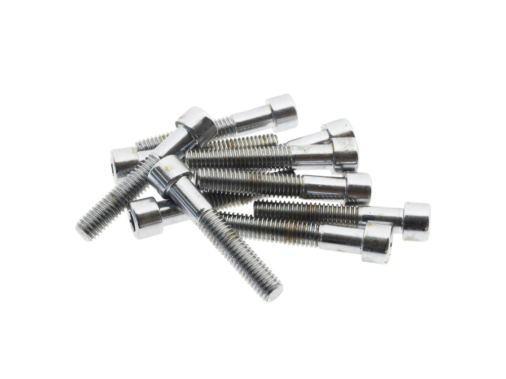 1/4-24 x 1-7/16in. UNF Polished Socket Head Allen Bolts – Chrome. Pack 10.