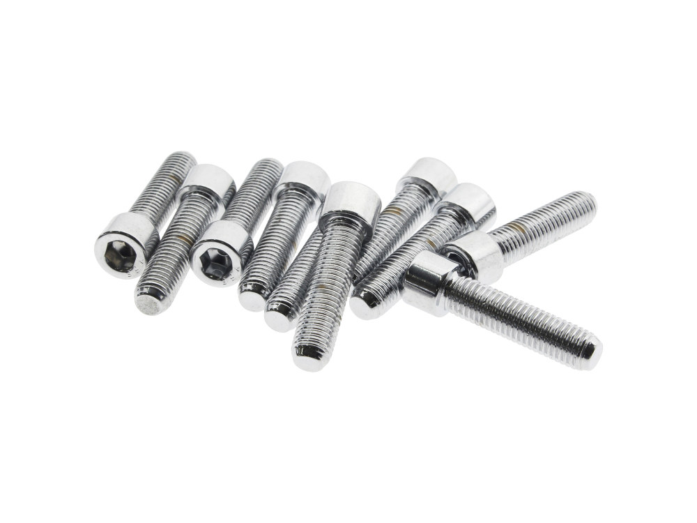 1/4-28 x 1in. UNF Polished Socket Head Allen Bolts – Chrome. Pack 10.