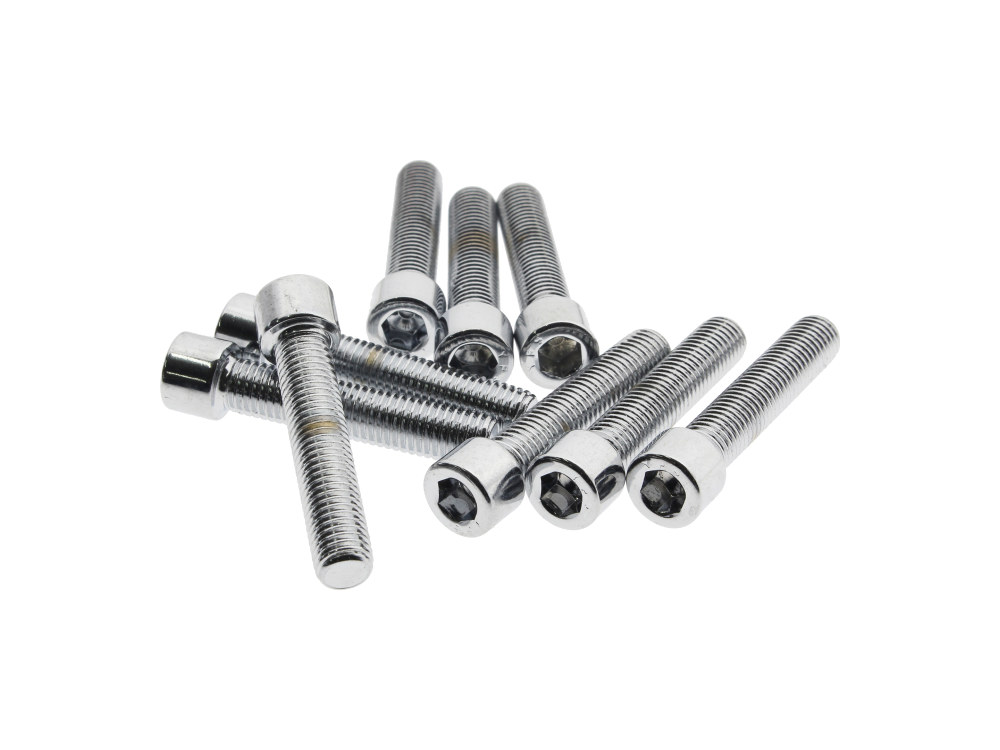 1/4-28 x 1-1/4in. UNF Polished Socket Head Allen Bolts – Chrome. Pack 10.