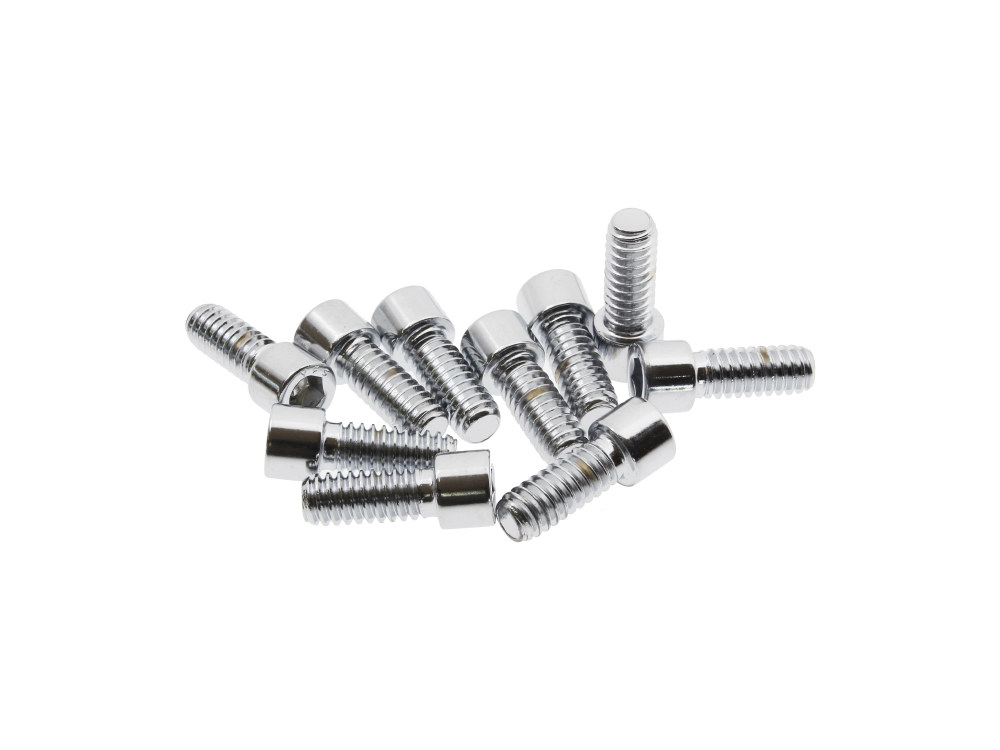 1/4-20 x 5/8in. UNC Polished Socket Head Allen Bolts – Chrome. Pack 10.