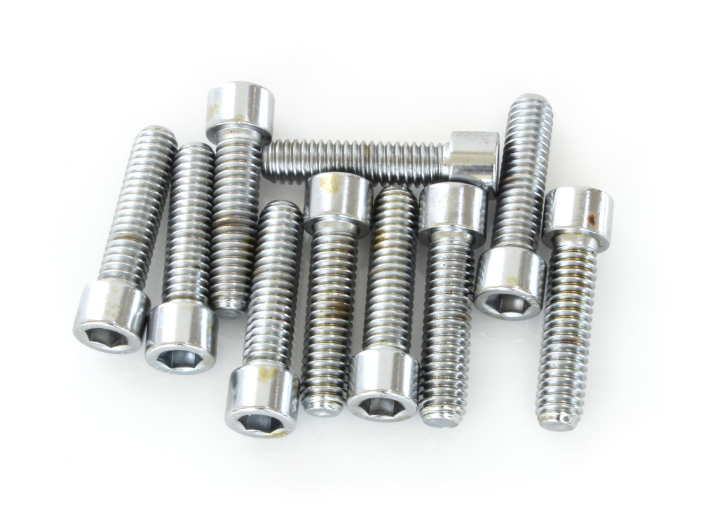5/16-18 x 1-1/4in. UNC Polished Socket Head Allen Bolts – Chrome. Pack 10.