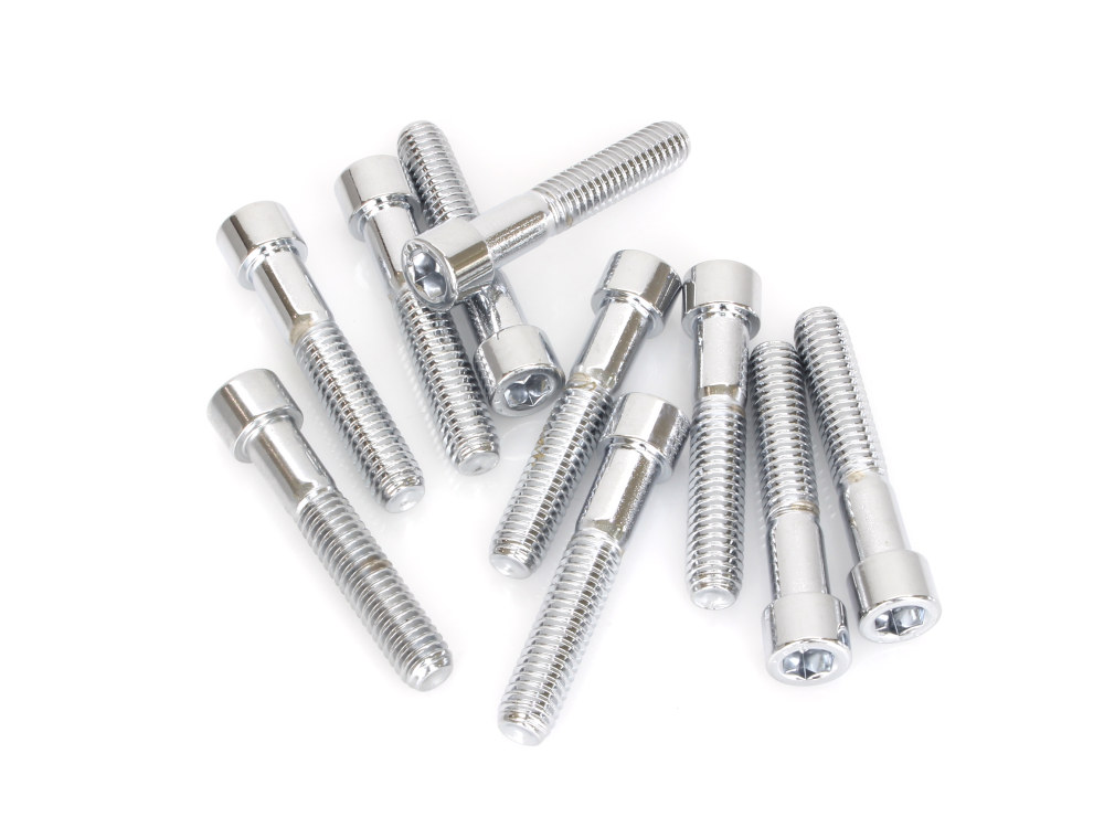 5/16-18 x 1-3/4in. UNC Polished Socket Head Allen Bolts - Chrome. Pack 10.