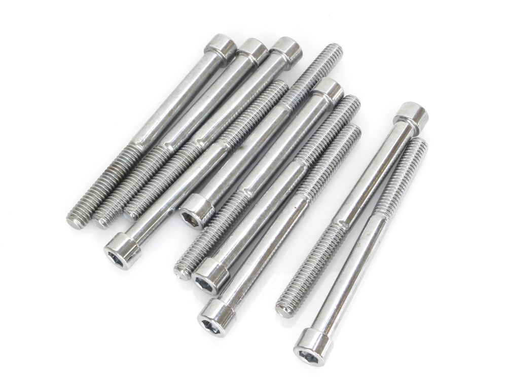 5/16-18 x 3-1/2in. UNC Polished Socket Head Allen Bolts – Chrome. Pack 10.