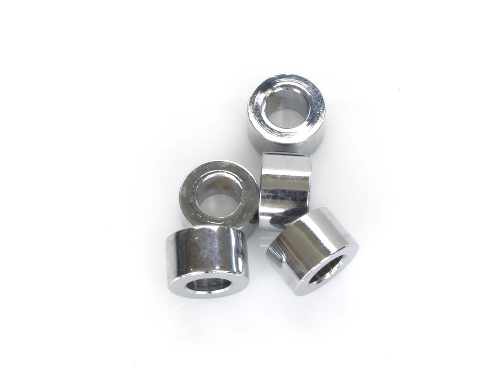 5/16in. ID x 3/8in. Wide Steel Spacers – Chrome. Pack 5.