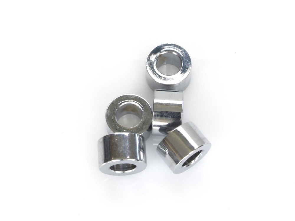 5/16in. ID x 3/8in. Wide Steel Spacers - Chrome. Pack 5.