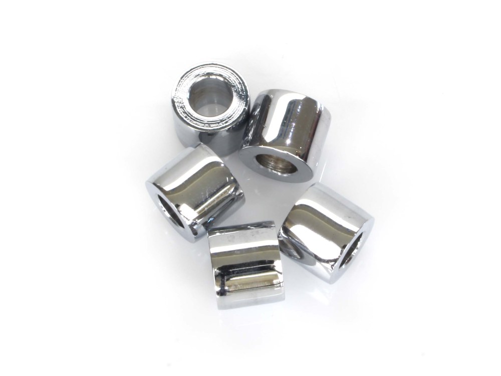 5/16in. ID x 1/2in. Wide Steel Spacers - Chrome. Pack 5.