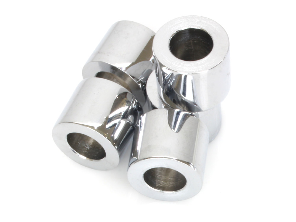 1/2in. ID x 3/4in. Wide Steel Spacers - Chrome. Pack 5.