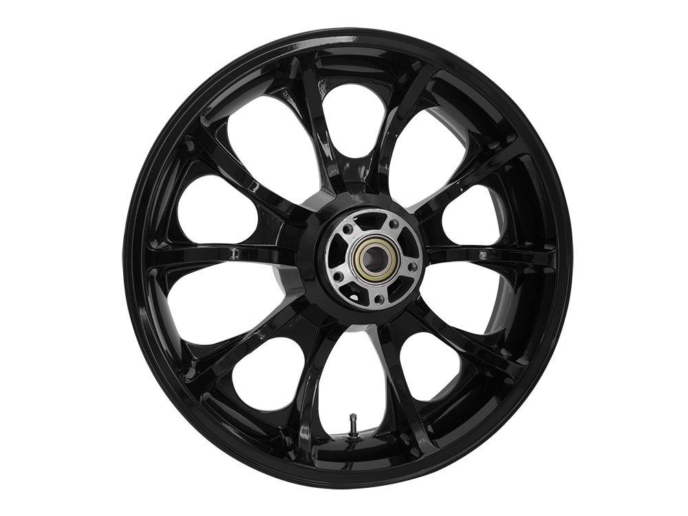 18in. x 5.50in. wide Largo 3D Wheel with Rear Hub - Gloss Black. Fits Touring 2009up with ABS