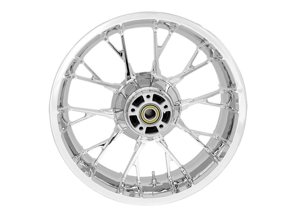18in. x 5.50in. wide Marlin 3D Wheel with Rear Hub - Chrome. Fits Touring 2009up with ABS