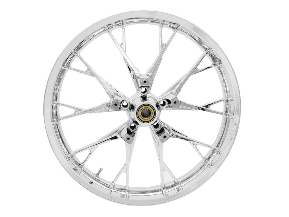 21in. x 3.50in. wide Marlin 3D Wheel with Front Hub - Chrome. Fits Touring 2008up with ABS