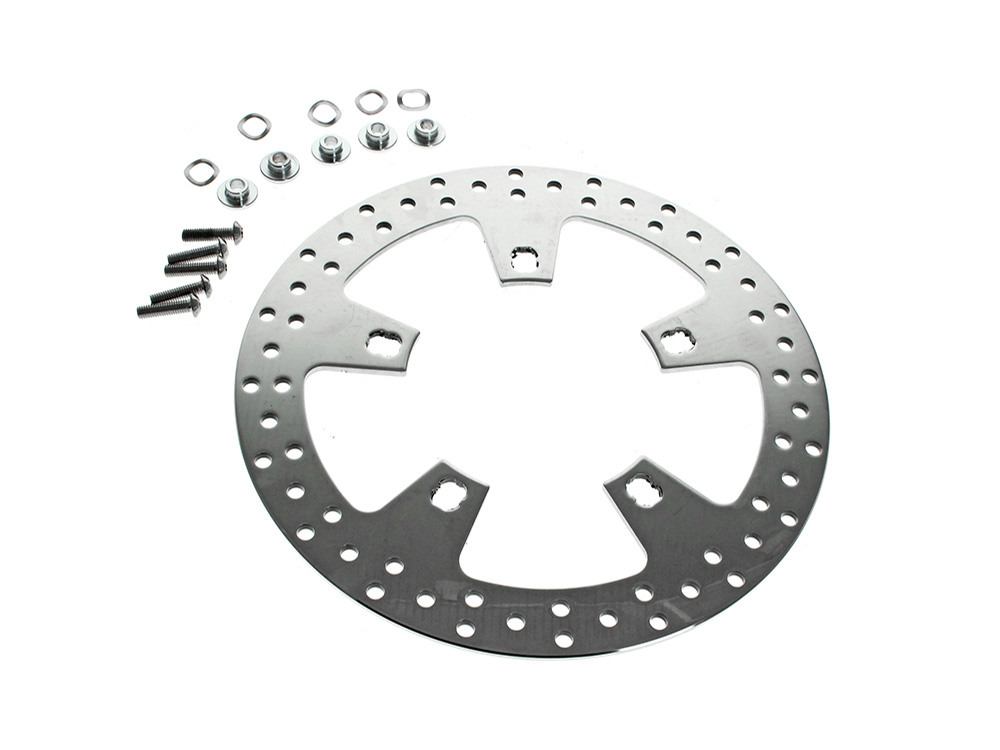12.6in. Front Disc Rotor - Polished. Fits Touring 2024up with Coastal Moto Wheel
