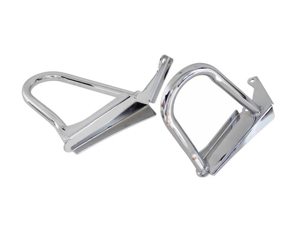 Engine Case Guard - Chrome. Fits Suzuki M109R 2006up.