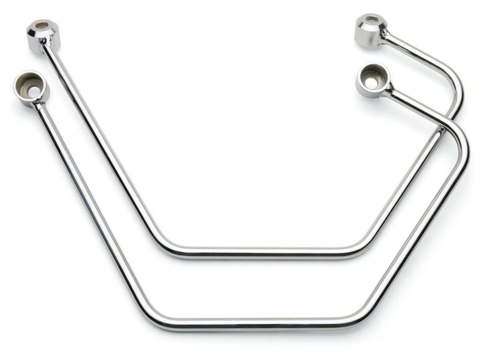 Saddlebag Supports - Chrome. Fits Yamaha V-Star XVS650 Classic 1998-2019