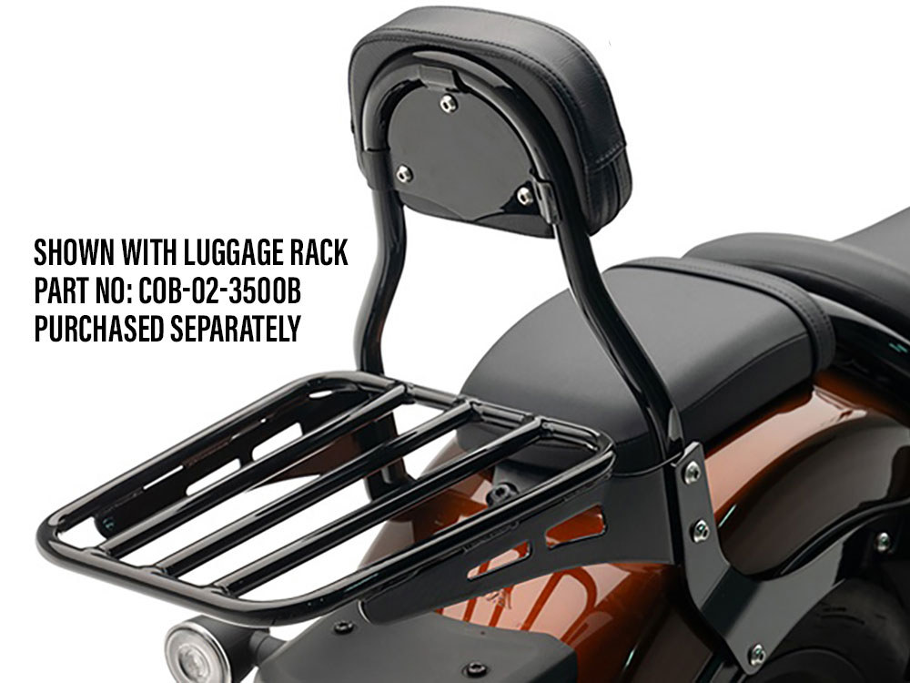 Round Sissy Bar Kit - Black. Fits Honda CMX / Rebel 1100cc 2021up