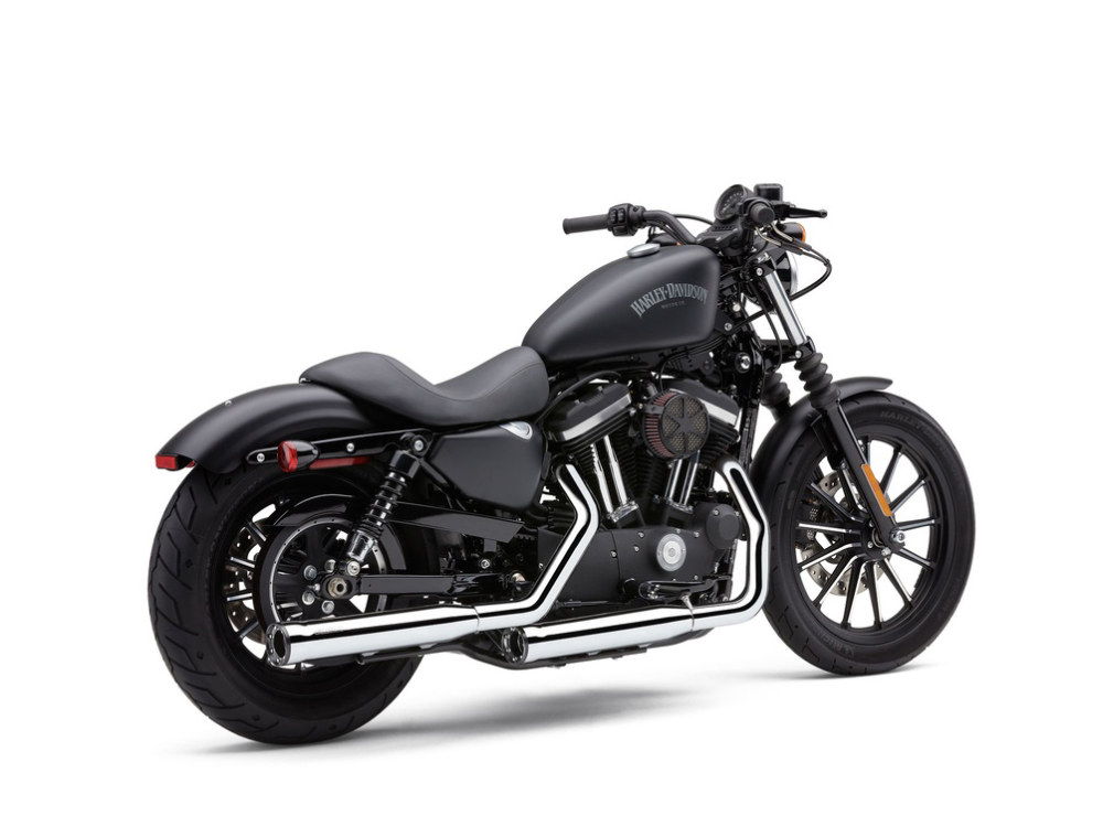 3in. RPT Slip On Mufflers - Chrome with Black Tips. Fits Sportster 2014-2021