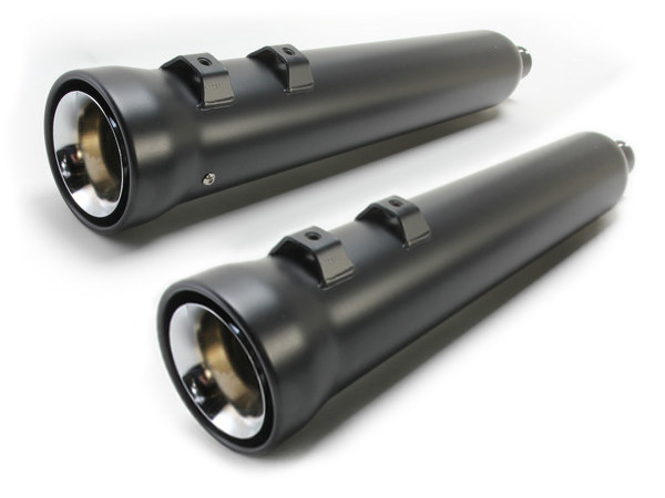 4in. Neighbor Hater Slip-On Mufflers - Black. Fits Touring 2017up.