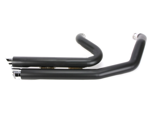 Speedster Slashdown Exhaust - Black with Chrome Tips. Fits Heritage Classic & Sport Glide 2018up.