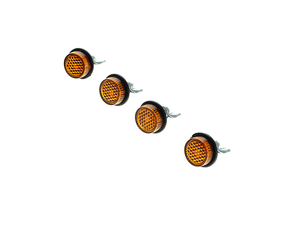 Amber Reflectors - Pack of 4