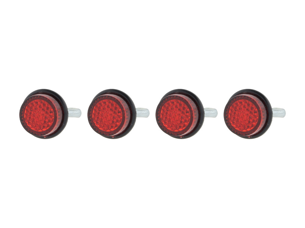 Red Reflectors - Pack of 4